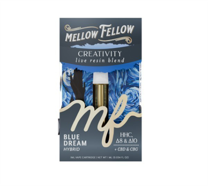 Picture of MELLOW FELLOW LIVE RESIN 1G CARTRIDGE - BLUE DREAM