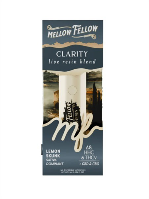 Picture of MELLOW FELLOW DISPOSABLE LIVE RESIN 2ML 6CT/BX - LEMON SKUNK