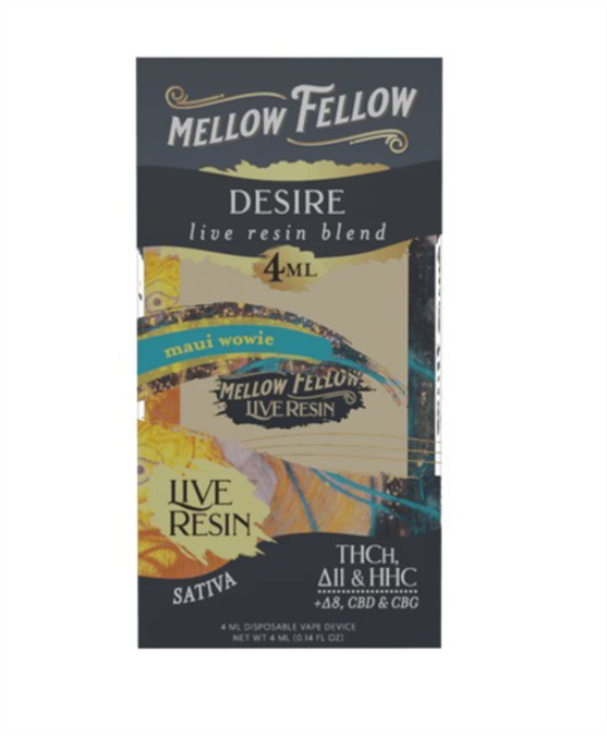 Picture of MELLOW FELLOW 4ML LIVE RESIN DISPOSABLE - MAUI WOWIE