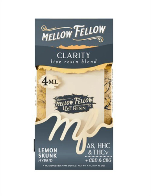Picture of MELLOW FELLOW 4ML LIVE RESIN DISPOSABLE - LEMON SKUNK