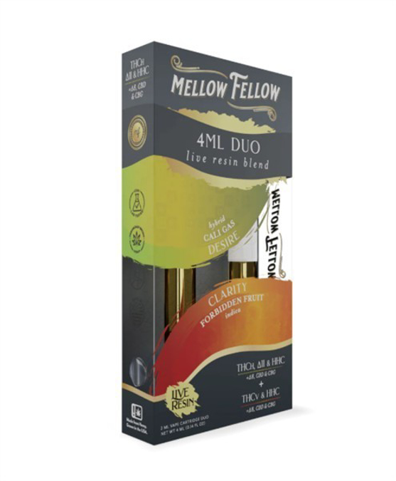 Picture of MELLOW FELLOW  4ML DUO LIVE RESIN CARTRIDGE - FROBIDDEN FRUIT