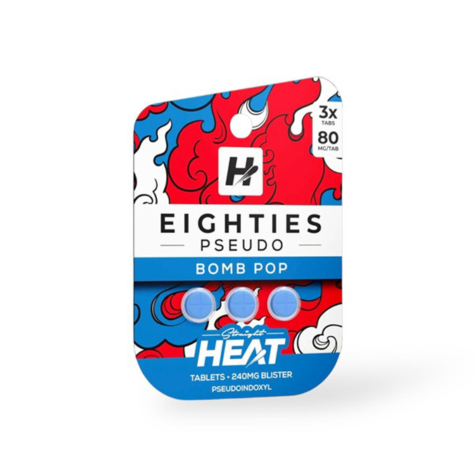 Picture of HYDROX - HEAT EIGHTIES PSEUDO TAB 80MG 3CT - BOMB POP