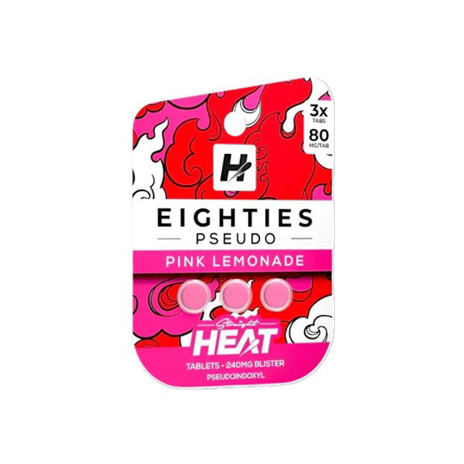 Picture of HYDROX - HEAT EIGHTIES PSEUDO TAB 80MG 3CT - PINK LEMONADE