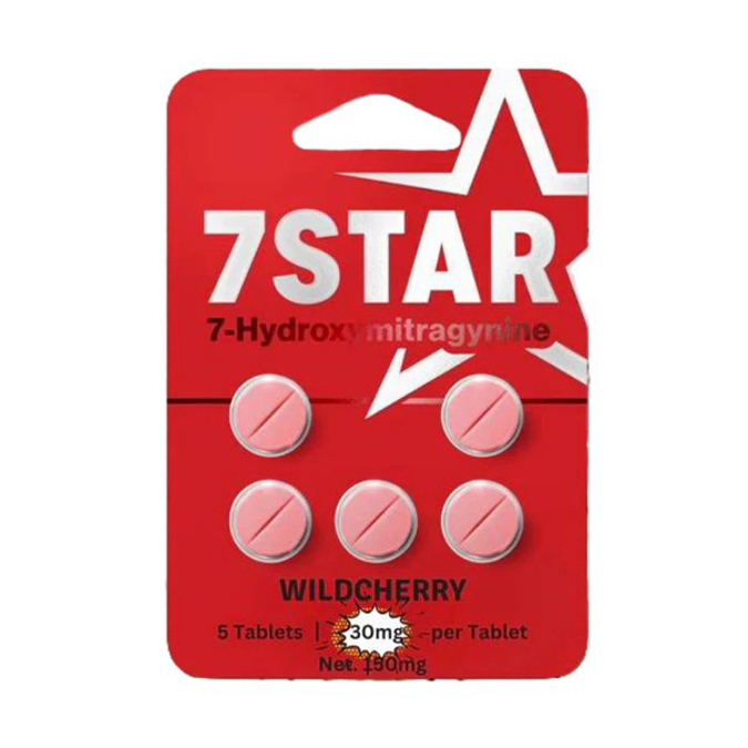 Picture of HYDROX - 7 Star tablets 30mg 5pk - WILD CHERRY