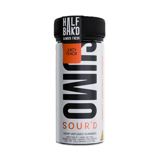 Picture of HALF BAK'D SOURD GUMMIES SUMO 10000MG 25CT/JAR - JUICY PEACH