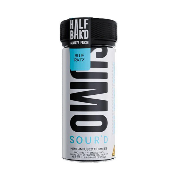 Picture of HALF BAK'D SOURD GUMMIES SUMO 10000MG 25CT/JAR - BLUE RAZZ