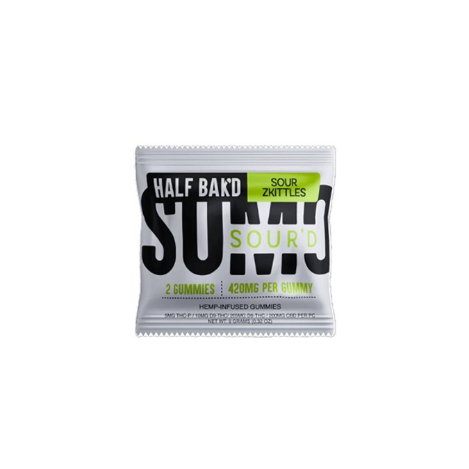 Picture of HALF BAK'D SOURD GUMMIES SUMO 420MG 2PK 30CT/BOX - SOUR ZKITTLES