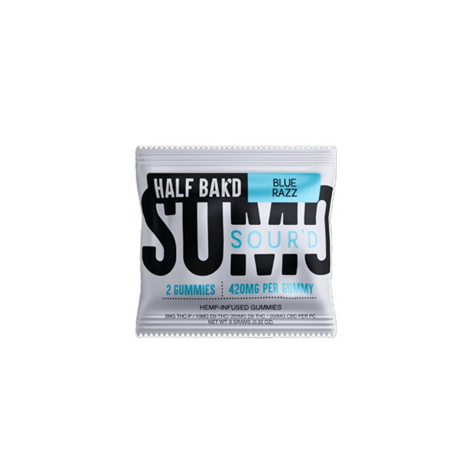 Picture of HALF BAK'D SOURD GUMMIES SUMO 420MG 2PK 30CT/BOX - BLUE RAZZ