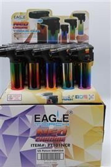 Picture of EAGLE TORCH LIGHTER PT101NCR 15CT - NEO CHROME
