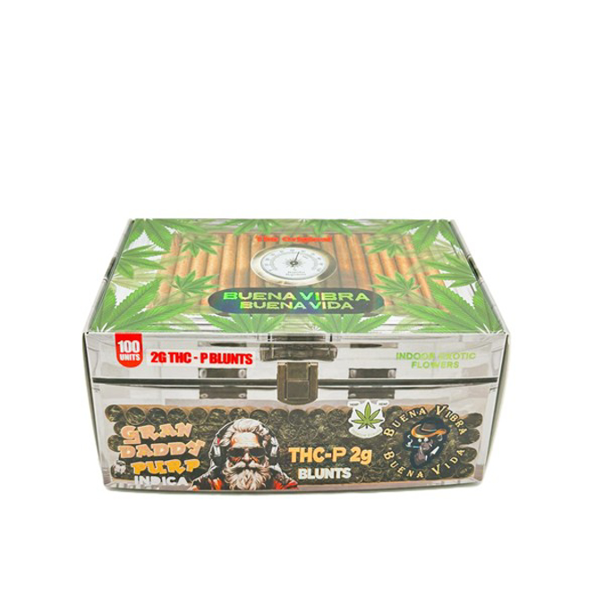 Picture of BUENA VIBRA TCH-P BLUNTS 2GM 100CT KIT - GRAN DADDY PURP
