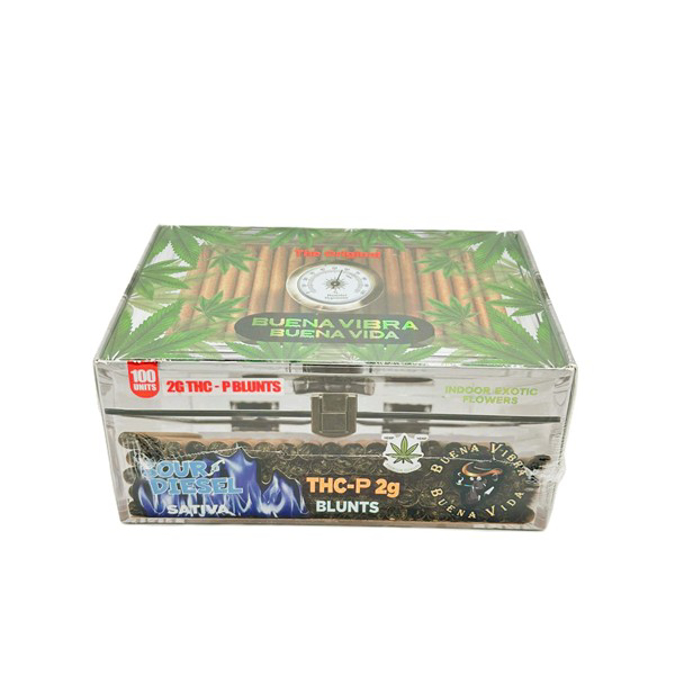 Picture of BUENA VIBRA TCH-P BLUNTS 2GM 100CT KIT - SOUR DIESEL