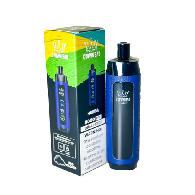 Picture of Alfakar Crown Bar 8000 Pro Puffs 5ct/Bx - Hubba