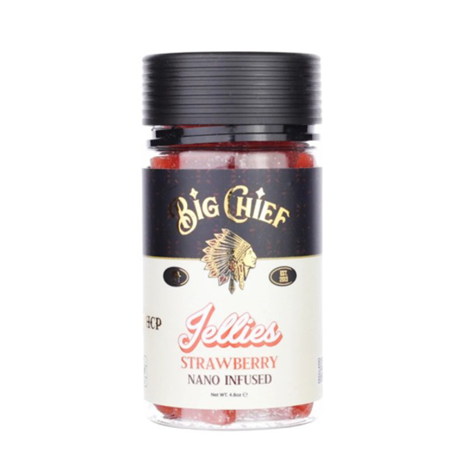 Picture of BIG CHIEF JELLIES 15000MG 30CT/JAR - STRAWBERRY