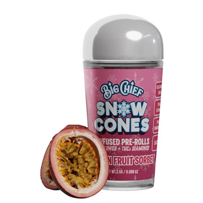 Picture of Big Chief Snow Cones Pre-rolls 2.5g - Passion Fruit Sorbet