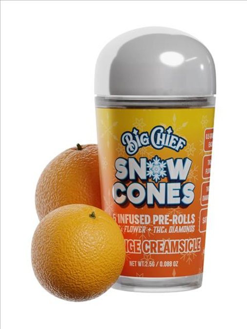 Picture of Big Chief Snow Cones Pre-rolls 2.5g - Orange Creamsicle