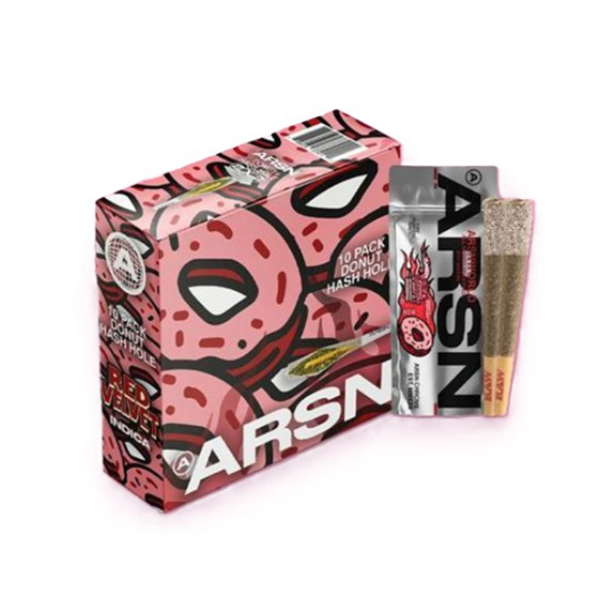Picture of ARSN DONUT HASH HOLE PREROLLS 2GM 2CT - RED VELVET