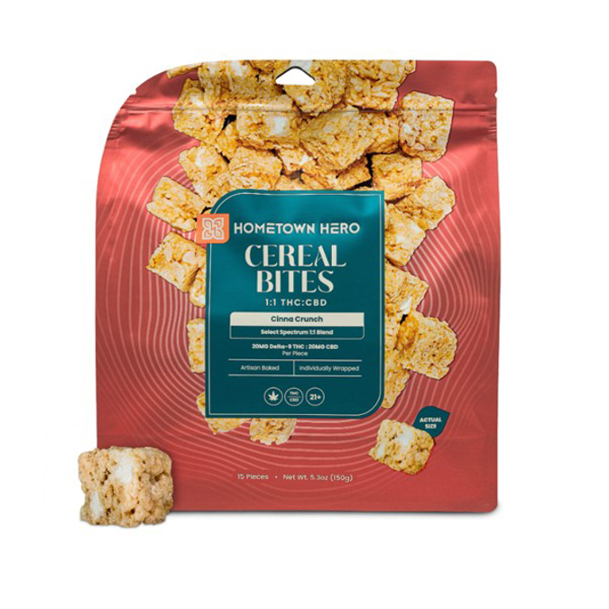 Picture of HOMETOWN HERO CEREAL BITES 20MG 15CT - CINNA CRUNCH