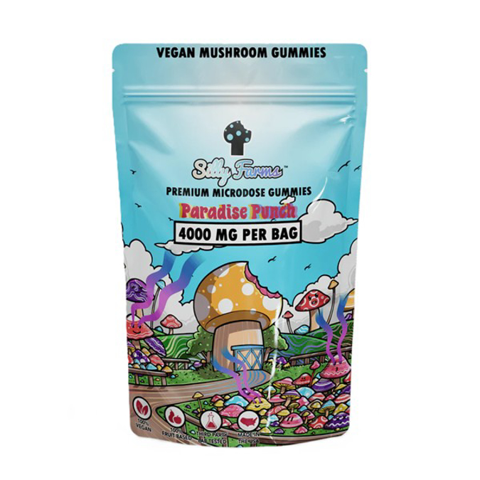 Picture of SILLY FARM VEGAN MUSHROOM GUMMIES 500MG 8CT/BAG - PARADISE PUNCH