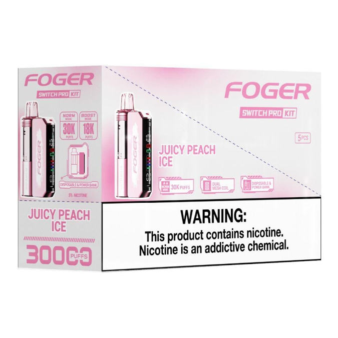 Picture of Foger Disposable kit Switch Pro 30,000 Puffs 5ct/bx - Juicy Peach Ice 