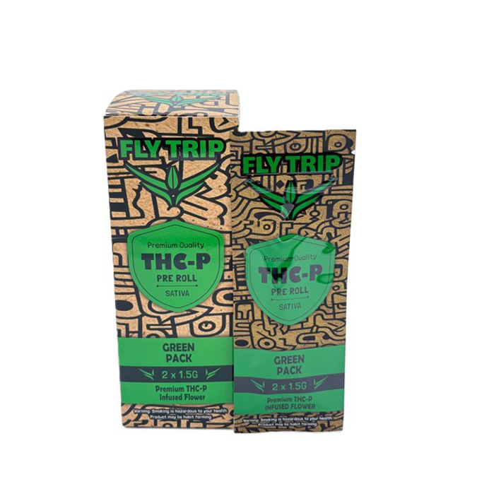 Picture of FLY TRIP TCH-P PREROLL 3GM 2CT - GREEN PACK