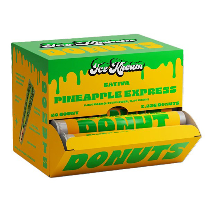 Picture of ICE KREAM DONUT PREROLLS 2.25GM 20CT - PINEAPPLE EXPRESS