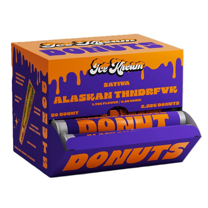 Picture of ICE KREAM DONUT PREROLLS 2.25GM 20CT - ALASKAN THNDRFVK
