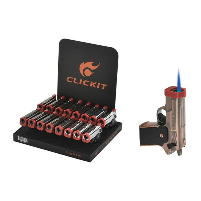 Picture of CLICKIT LIGHTER 16CT - PISTOL GH 10262