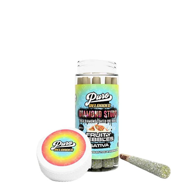 Picture of PURO RELOADED PREROLLS 2GM 10CT - FRUITY PEBBLES