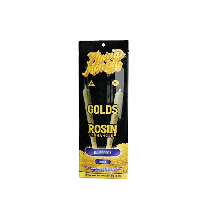 Picture of FLYING MONKEY GOLDS PREROLLS 1.65GM 2CT - BLUEBERRY