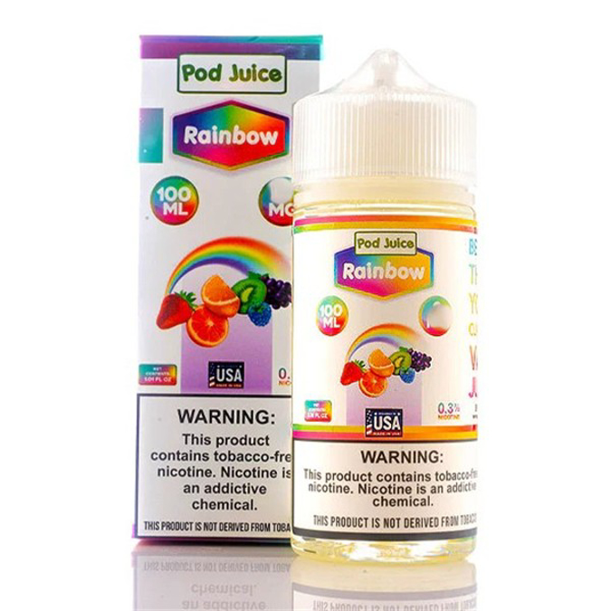 Picture of POD JUICE EJUICE 6MG 100ML - RAINBOW