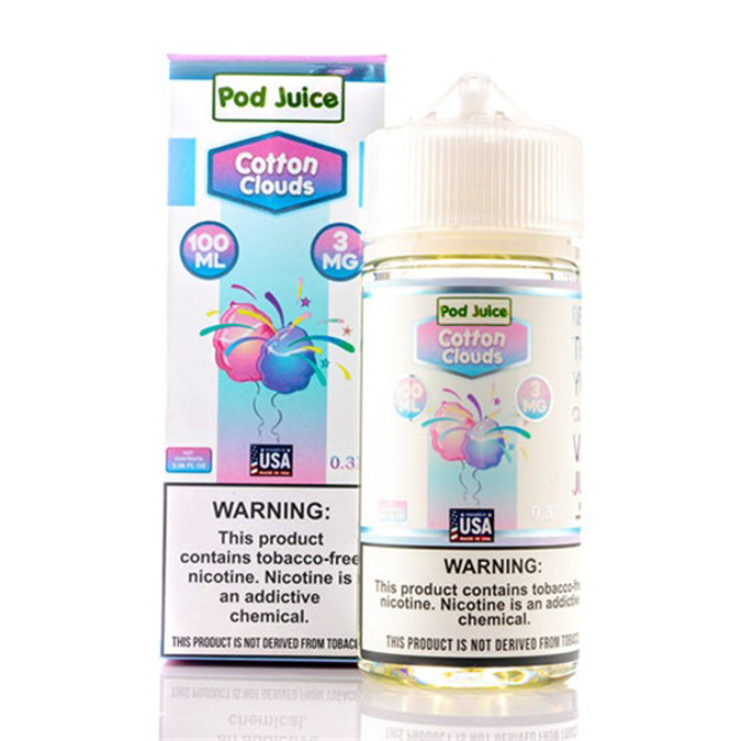 Picture of POD JUICE EJUICE 6MG 100ML - COTTON CLOUDS