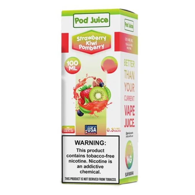 Picture of POD JUICE EJUICE 3MG 100ML - STRAWBERRY KIWI POMBERRY