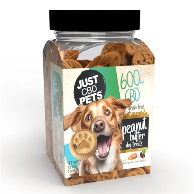 Picture of JUST CBD DOG TREATS 600MG 80CT/BOX - PEANUT BUTTER