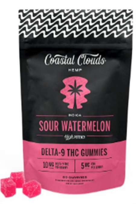 Picture of COASTAL CLOUDS GUMMIES 10MG 20CT - SOUR WATERMELON