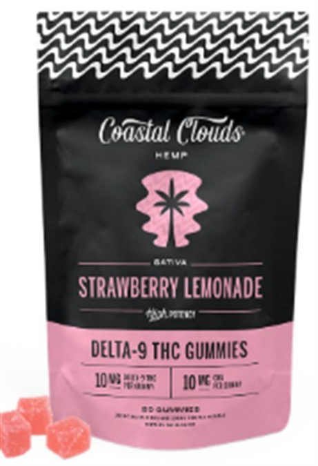 Picture of COASTAL CLOUDS GUMMIES 10MG 20CT - STRAWBERRY LEMONADE