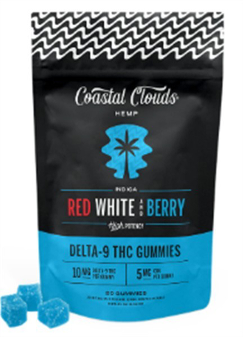 Picture of COASTAL CLOUDS GUMMIES 10MG 20CT - RED WHITE BERRY