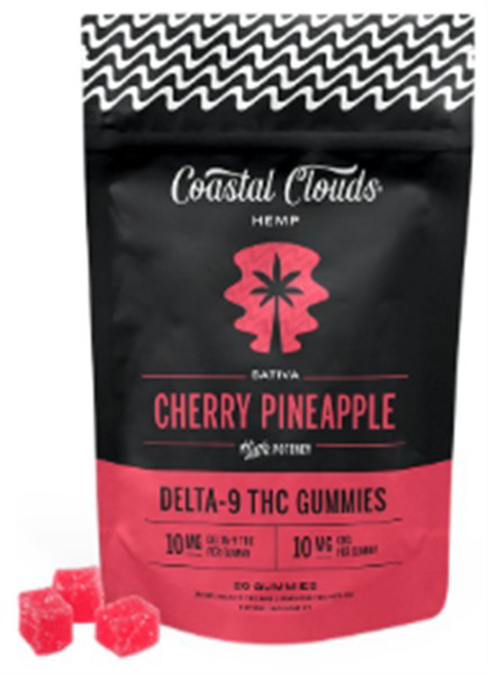 Picture of COASTAL CLOUDS GUMMIES 10MG 20CT - CHERRY PINEAPPLE