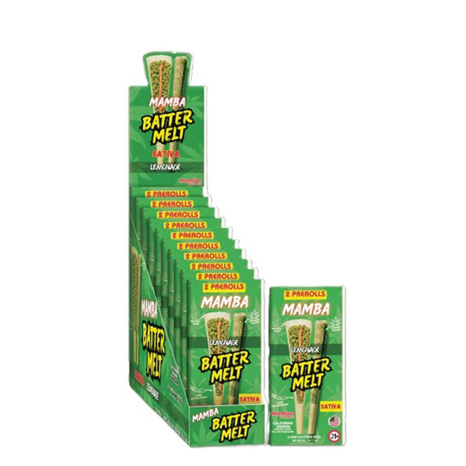 Picture of MAMBA BETTER MELT PREROLLS 2.5GM 2CT - LEMONADE