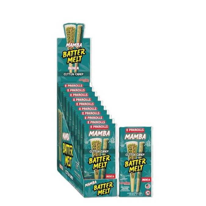 Picture of MAMBA BETTER MELT PREROLLS 2.5GM 2CT - COTTON CANDY