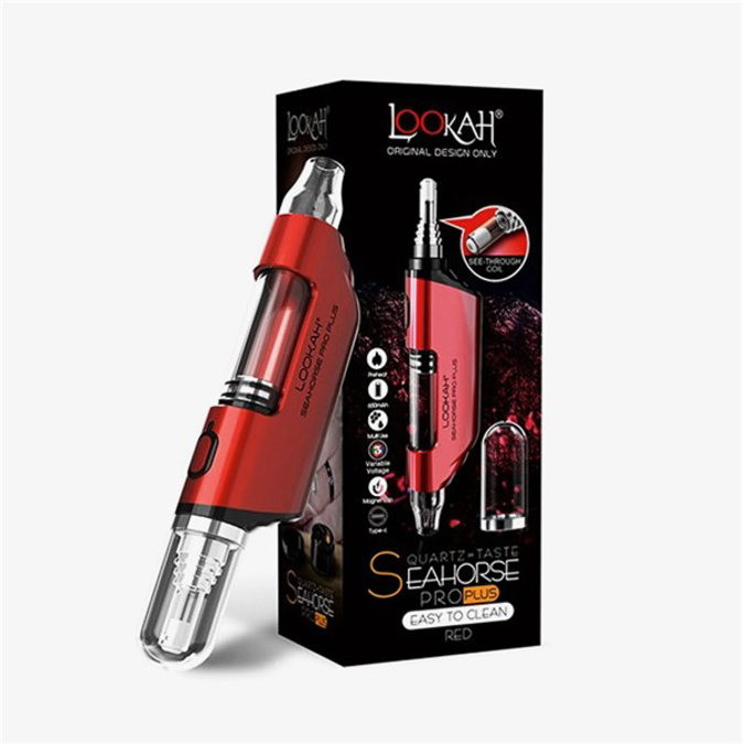 Picture of LOOKAH SEAHORSE PRO PLUS DAB PEN VAPORIZER KIT - REDBLACK GARDINET
