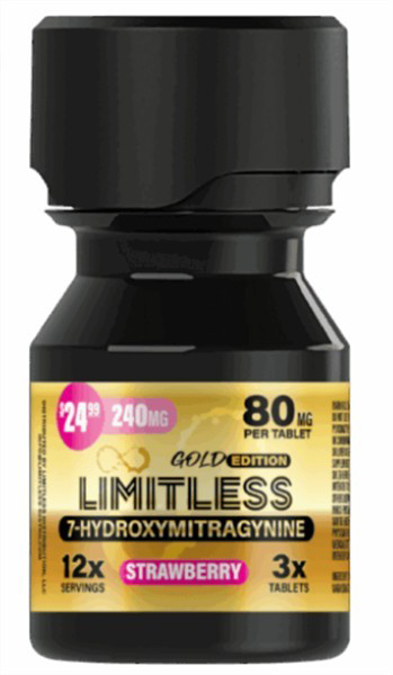 Picture of HYDROXY - LIMITLESS 80MG 3CT - STRAWBERRY