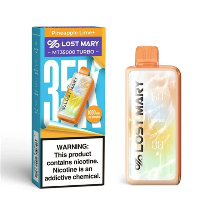 Picture of LOSTMARY TURBO DISPOSABLE MT35000 5CT - PINEAPPLE LIME