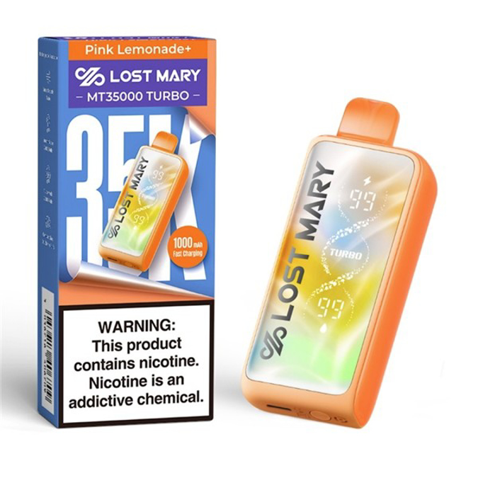Picture of LOSTMARY TURBO DISPOSABLE MT35000 5CT - PINK LEMONADE