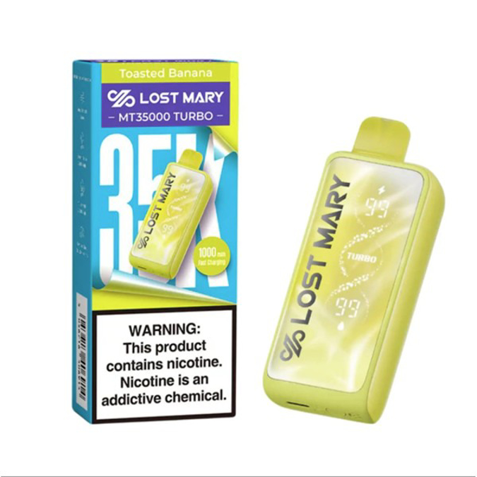 Picture of LOSTMARY TURBO DISPOSABLE MT35000 5CT - TOASTED BANANA