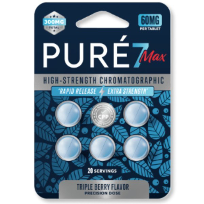 Picture of HYDROX - PURE7 MAX TAB 60MG 5CT - TRIPLE BERRY