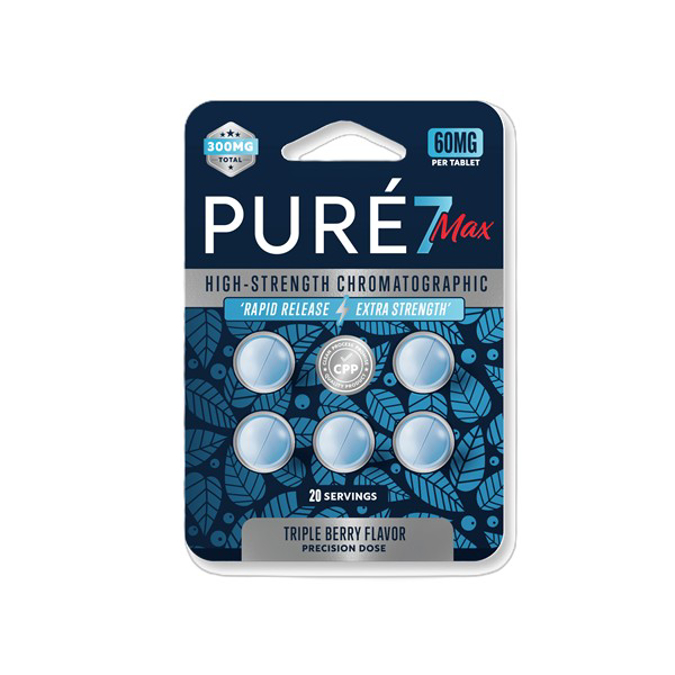 Picture of HYDROX - PURE7 MAX TAB 60MG 50CT/BOX - TRIPLE BERRY