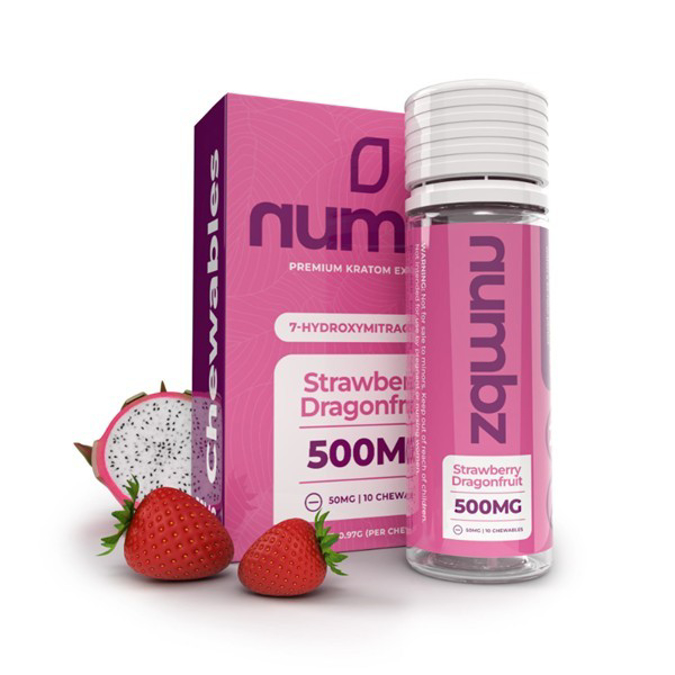 Picture of HYDROX - NUMBZ TAB 50MG 10CT - STRAWBERRY DRAGONFRUIT