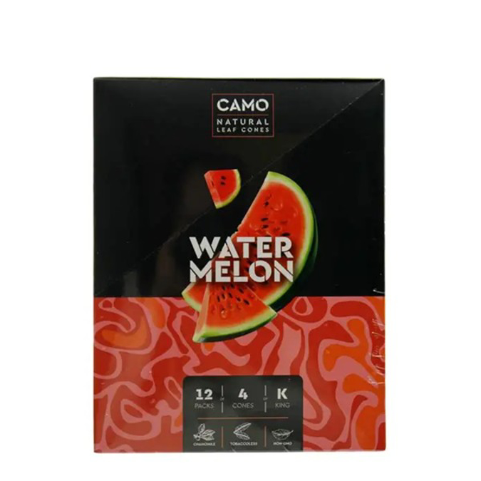 Picture of CAMO CONE KING SIZE 4 CONES/PACK 12 PACK - WATERMELON