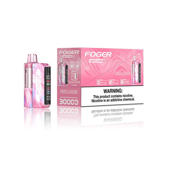 Picture of Foger Disposable kit Switch Pro 30,000 Puffs 5ct/bx - Pink and Blue