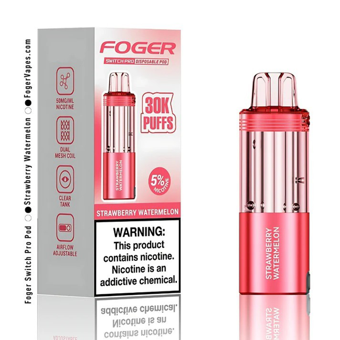 Picture of Foger Disposible Pod Switch Pro 30 000 Puffs 5ct/bx - Strawberry Watermelon